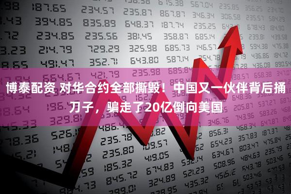 博泰配资 对华合约全部撕毁！中国又一伙伴背后捅刀子，骗走了20亿倒向美国